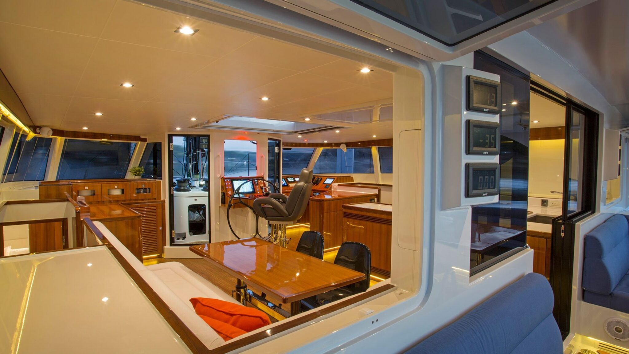 Interior HH66 catamaran high gloss