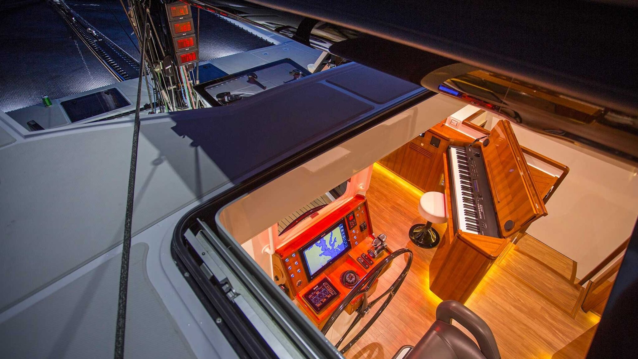 Interior HH66 catamaran high gloss