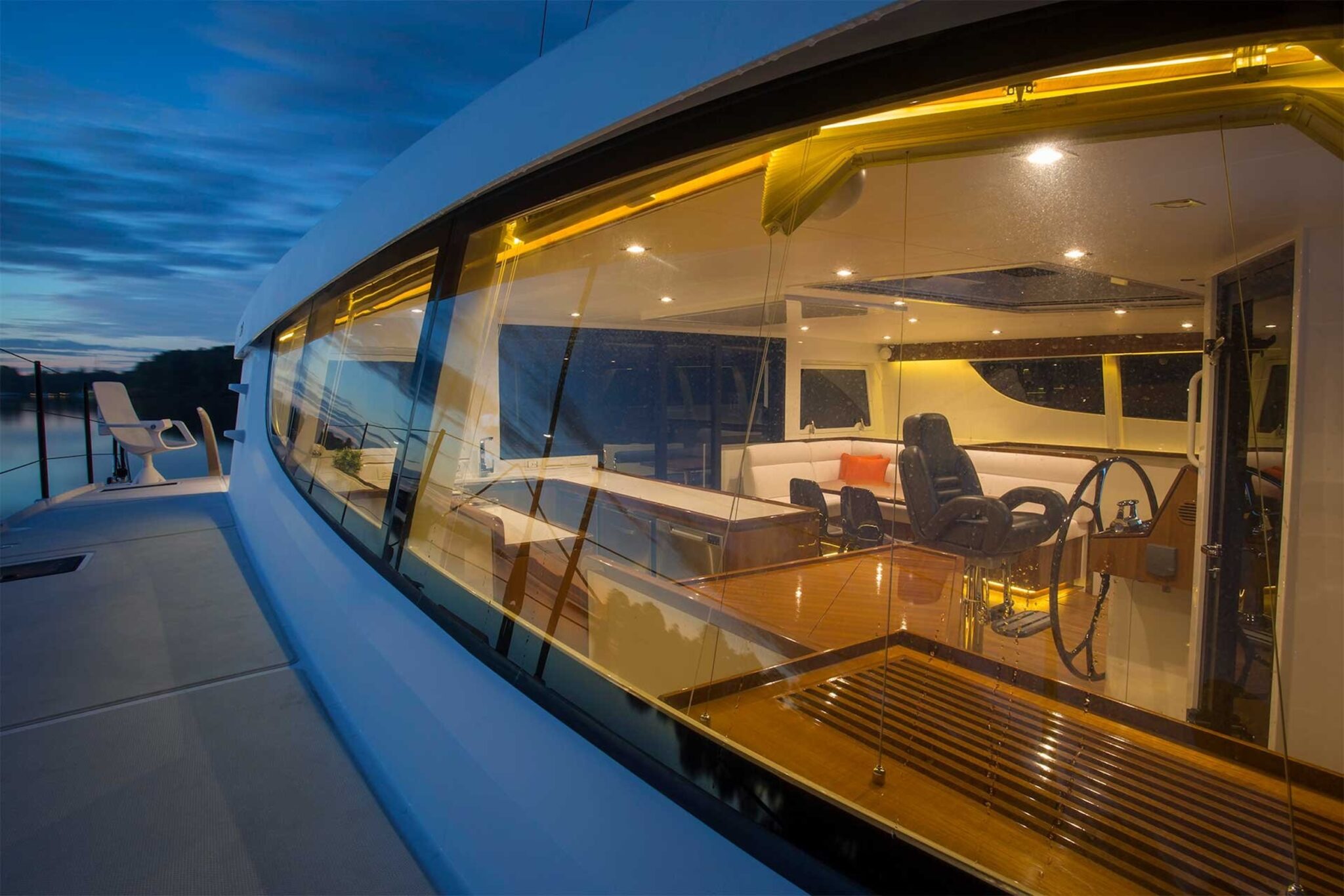 Interior HH66 catamaran high gloss