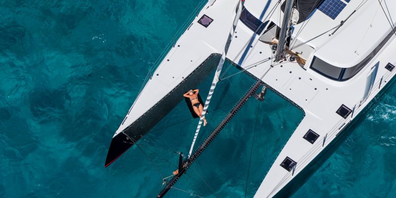 HH66 catamaran under sail